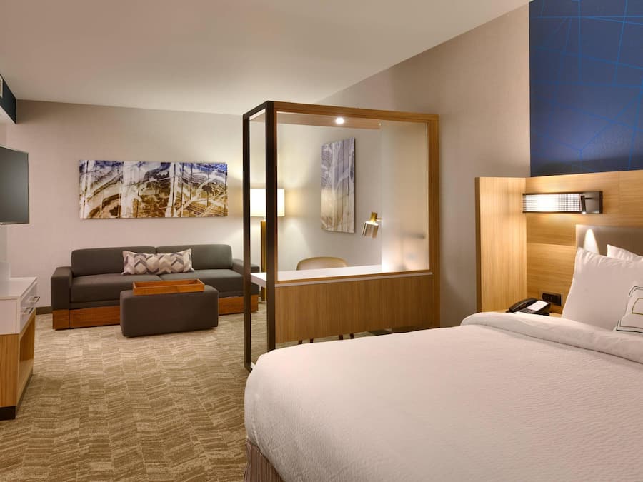 Estudio, 1 cama de matrimonio grande con sofá cama, no fumadores | Ropa de cama hipoalergénica, caja fuerte, escritorio