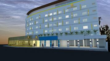 Front of property – evening/night