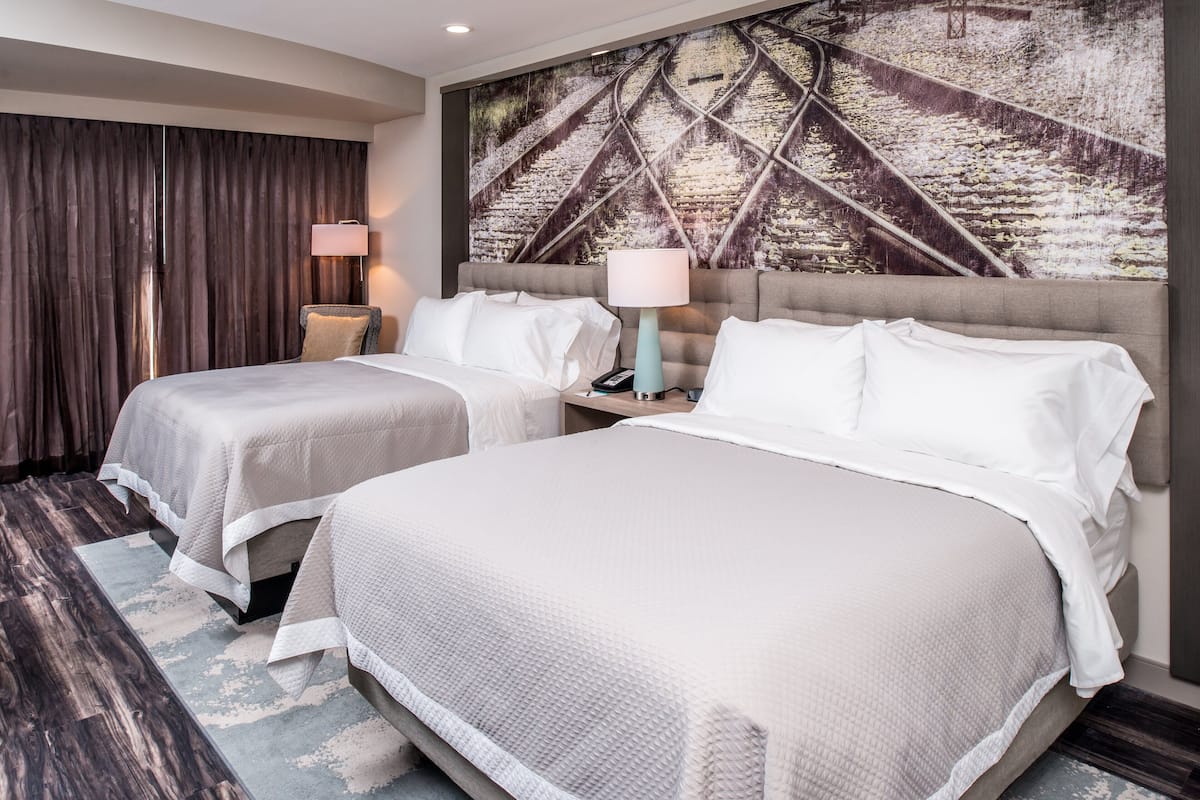 In-room safe, desk, laptop workspace, blackout drapes