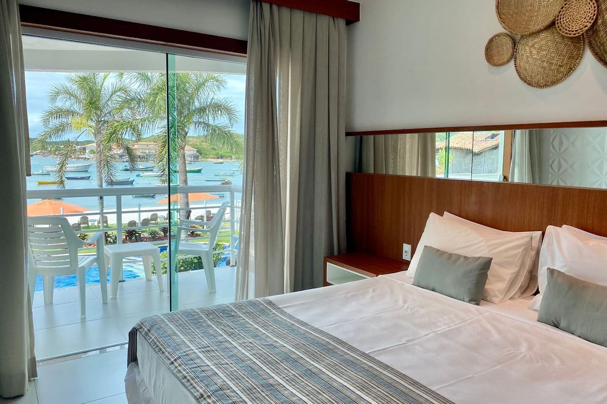 superior double or twin room, pool view | view from room