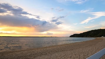 Vlak bij het strand