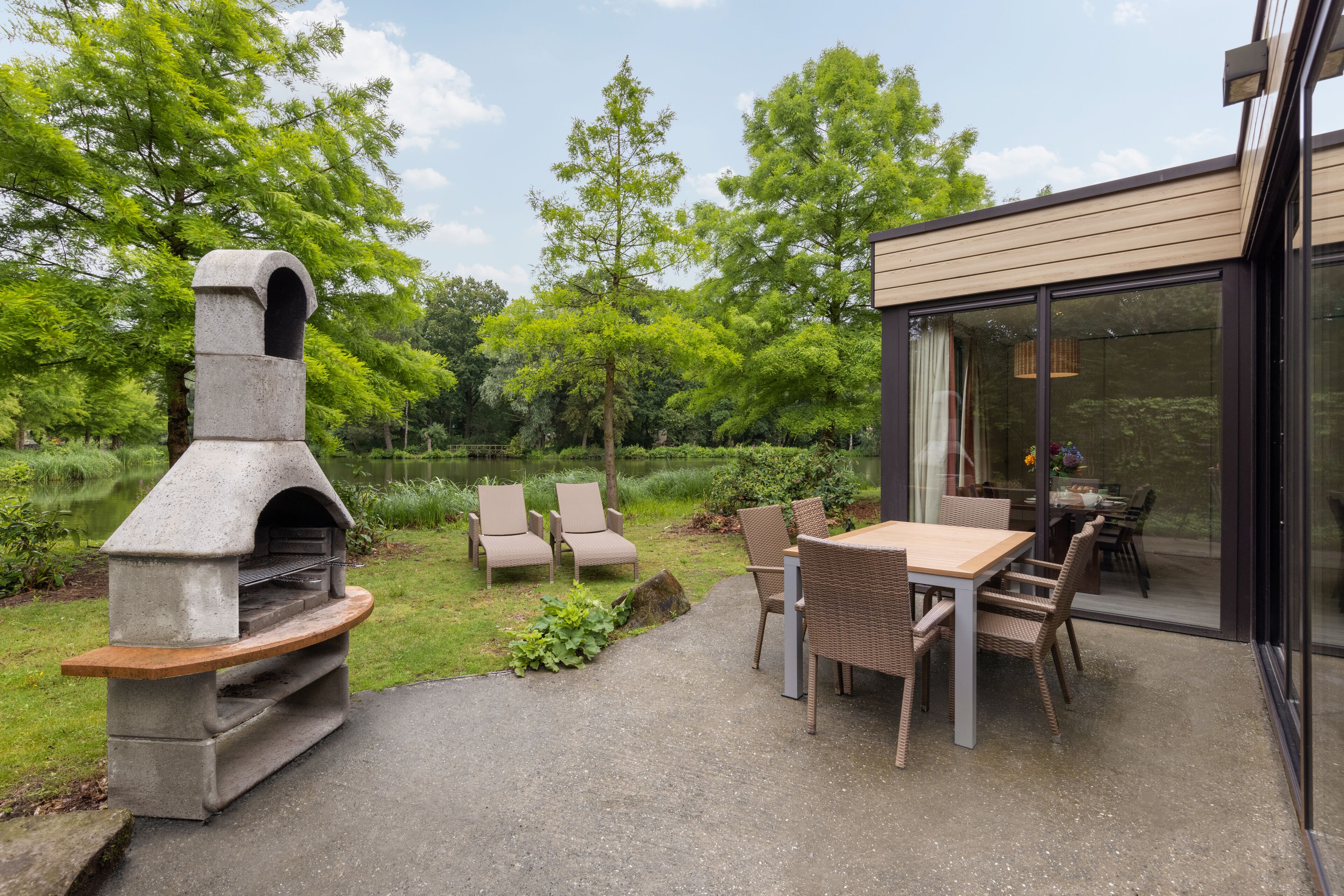 Elite-Ferienhaus, 3 Schlafzimmer | Ausblick vom Zimmer