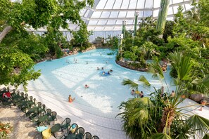 Indoor pool, outdoor pool, lifeguards on site