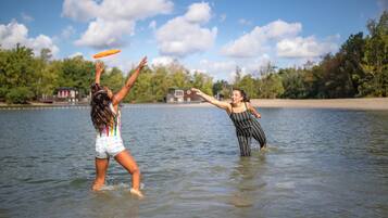 Scuba diving, waterskiing, beach volleyball