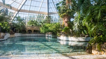 Indoor pool, outdoor pool, lifeguards on site