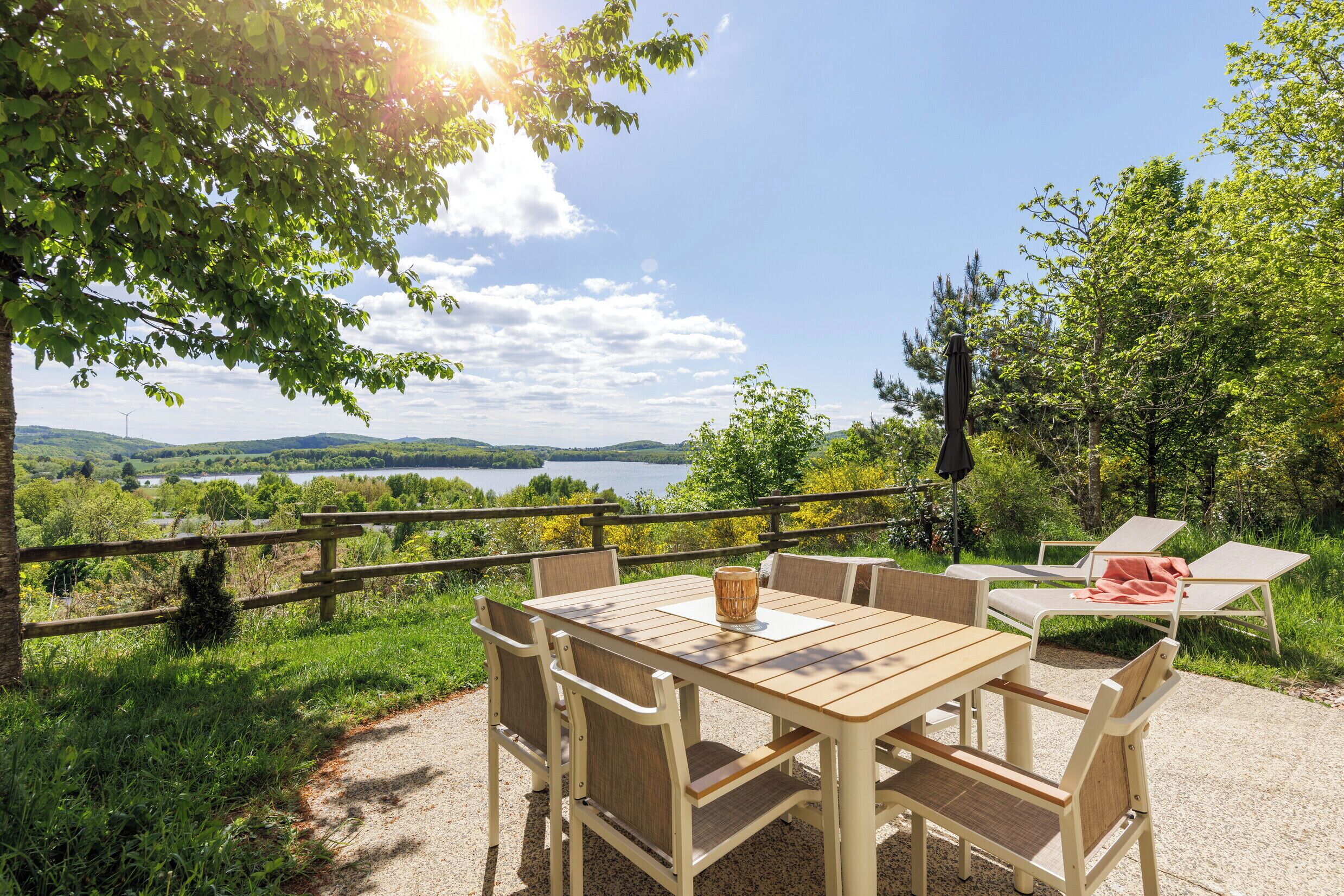 Premium-Ferienhaus, 3 Schlafzimmer | Ausblick vom Zimmer