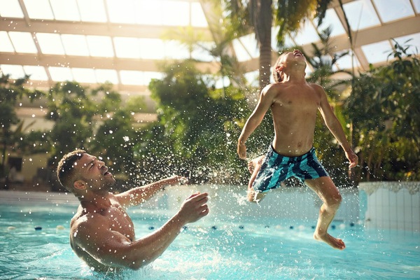 Indoor pool, outdoor pool, lifeguards on site