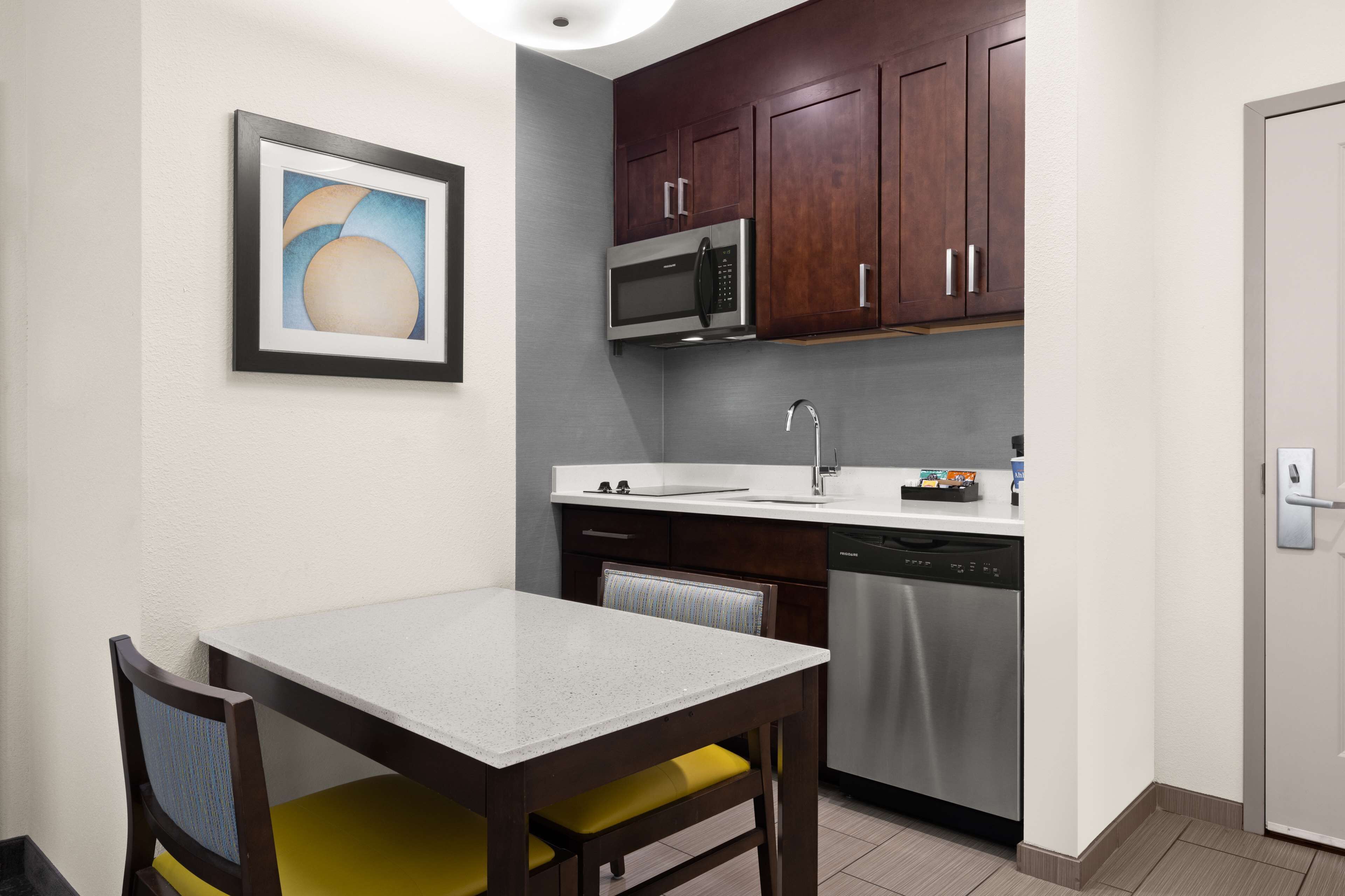 suite, 2 queen beds, accessible, non smoking (hearing) | private kitchen | full-sized fridge, microwave, stovetop, dishwasher