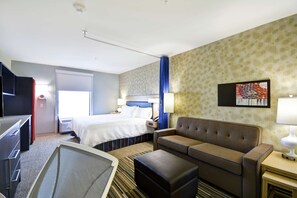 42-inch flat-screen TV with premium TV channels, TV