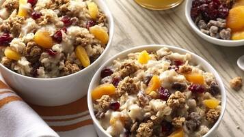 Free daily on-the-go breakfast