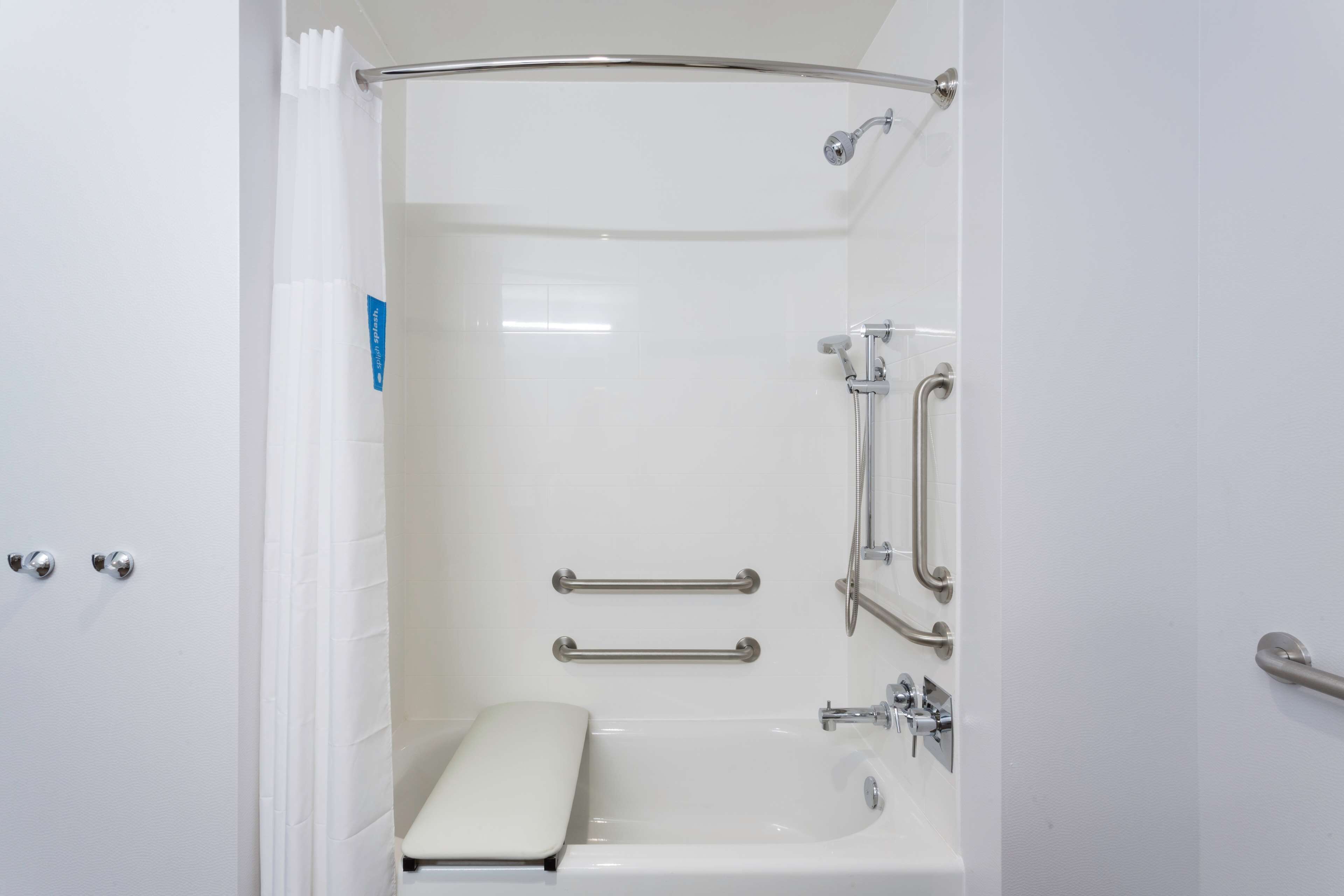 room, 2 queen beds, accessible, bathtub (mobility & hearing) | bathroom shower