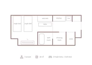 Moderate Twin | Floor plan