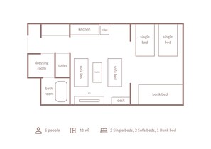 Superior Family Loft (A) | Floor plan
