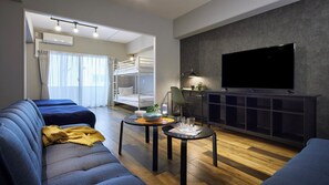Suite familiar (G) | 1 habitación, decoración personalizada y cortinas blackout 