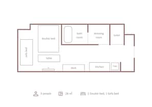 Moderate Double | Floor plan