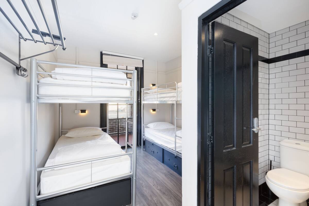4 Bed Shared Dormitory, Private Bathroom | Free WiFi, bed sheets