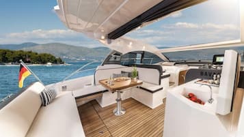 Casa mobile Luxury, 2 camere da letto, vista mare, edificio separato | 1 camera, biancheria da letto di alta qualità, una cassaforte in camera