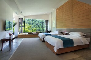 Habitación de lujo con 2 camas individuales, 1 habitación | Escritorio, cortinas opacas, sistema de insonorización