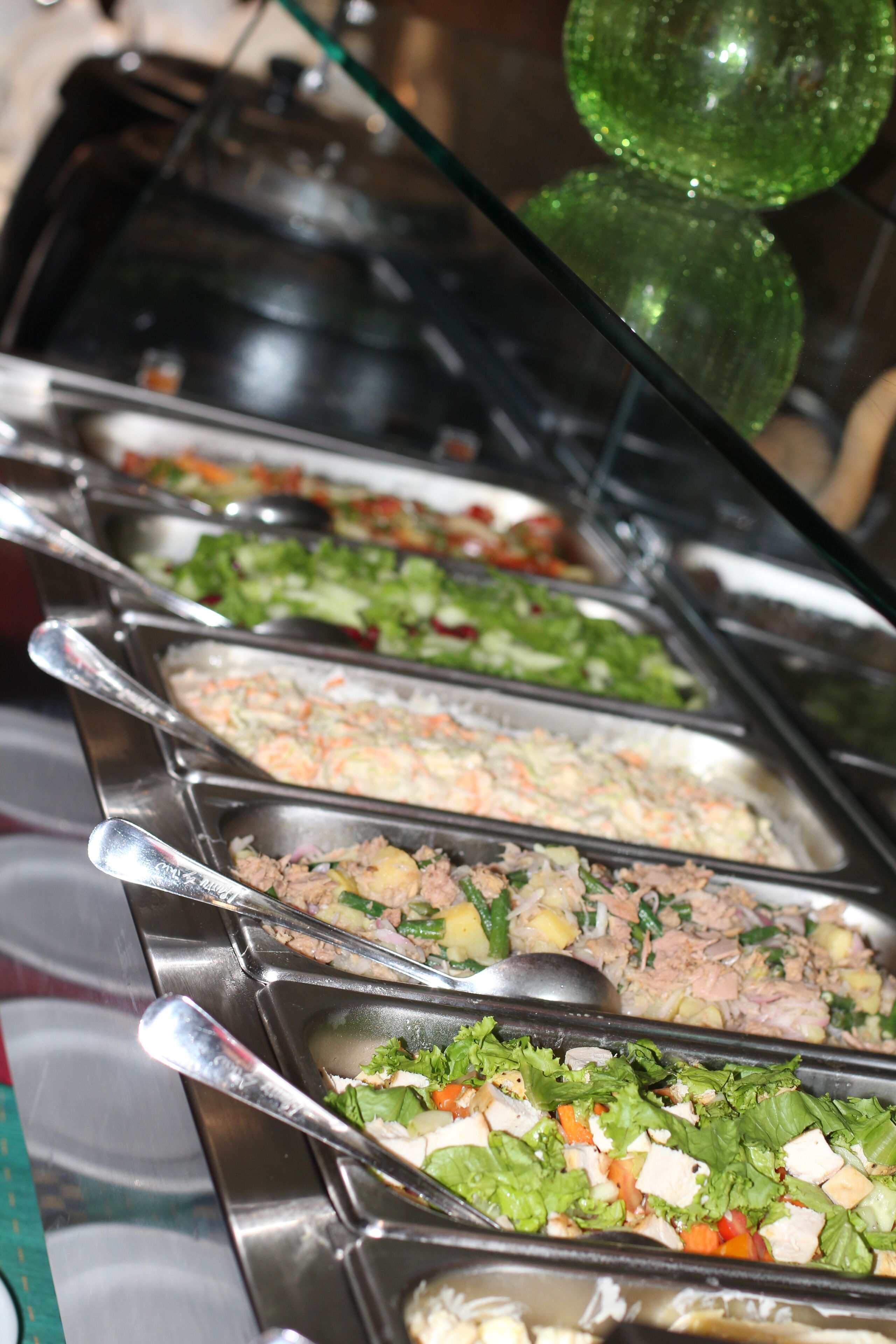 outdoor banquet area