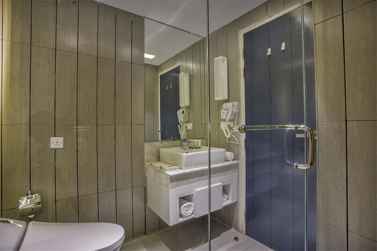 deluxe twin room | bathroom shower