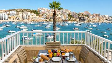 Panoramic Apartment, Sea View | Terrace/patio