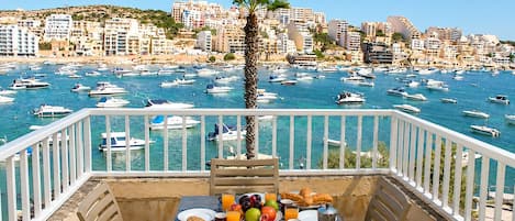 Panoramic Apartment, Sea View | Terrace/patio