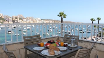 Panoramic Apartment, Sea View | Terrace/patio
