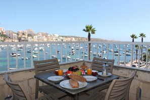 Panoramic Apartment, Sea View | Terrace/patio