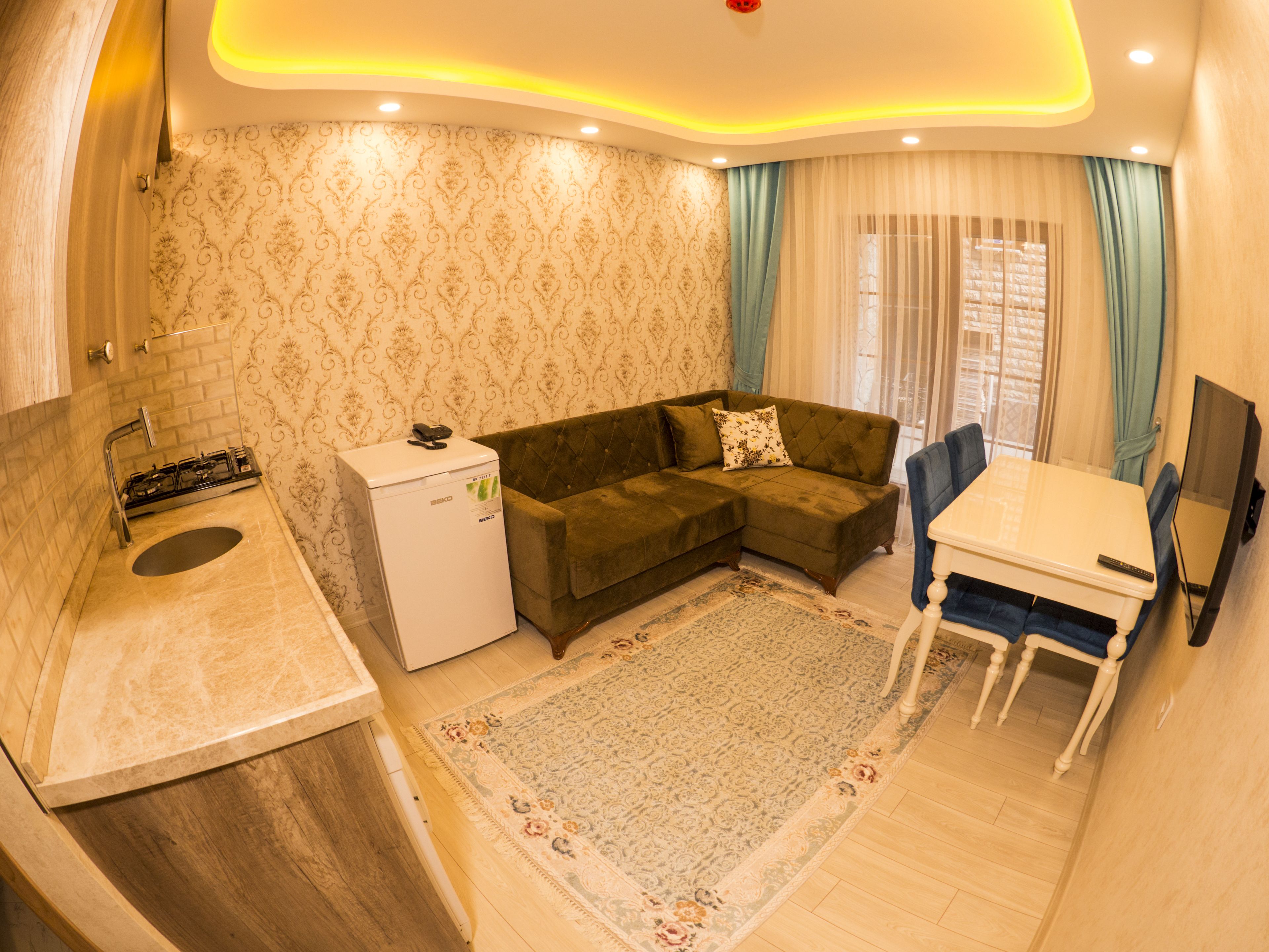 Departamento familiar, 1 habitación, cocina | Ropa de cama de alta calidad y artículos del minibar gratis 