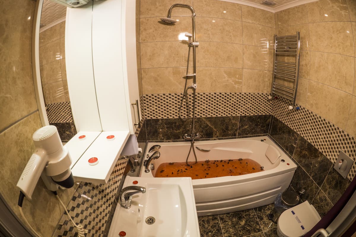 honeymoon room, 1 çift kişilik yatak | jetted bathtub