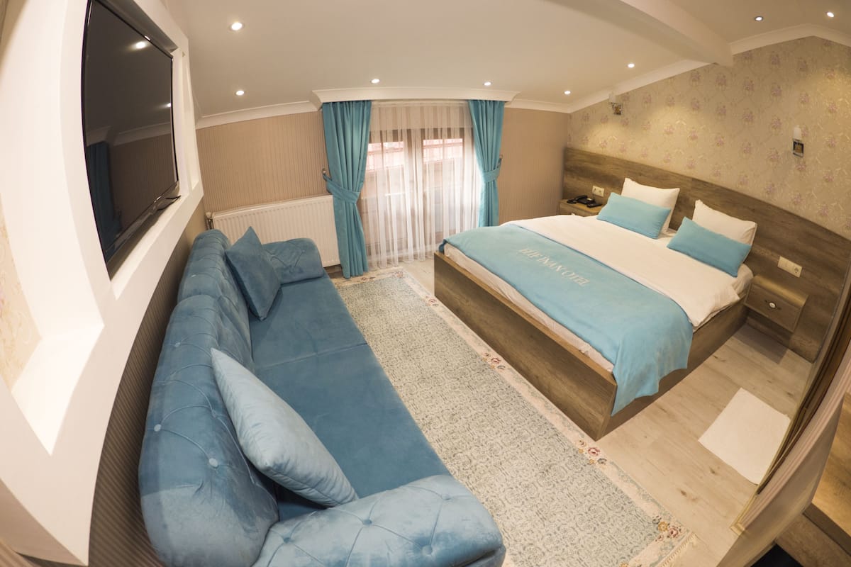 standard double room (loft) | premium bedding, free minibar items, in-room safe