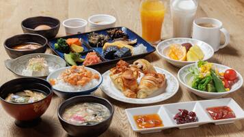 Frukostbuffé varje dag (JPY 2200 per person)