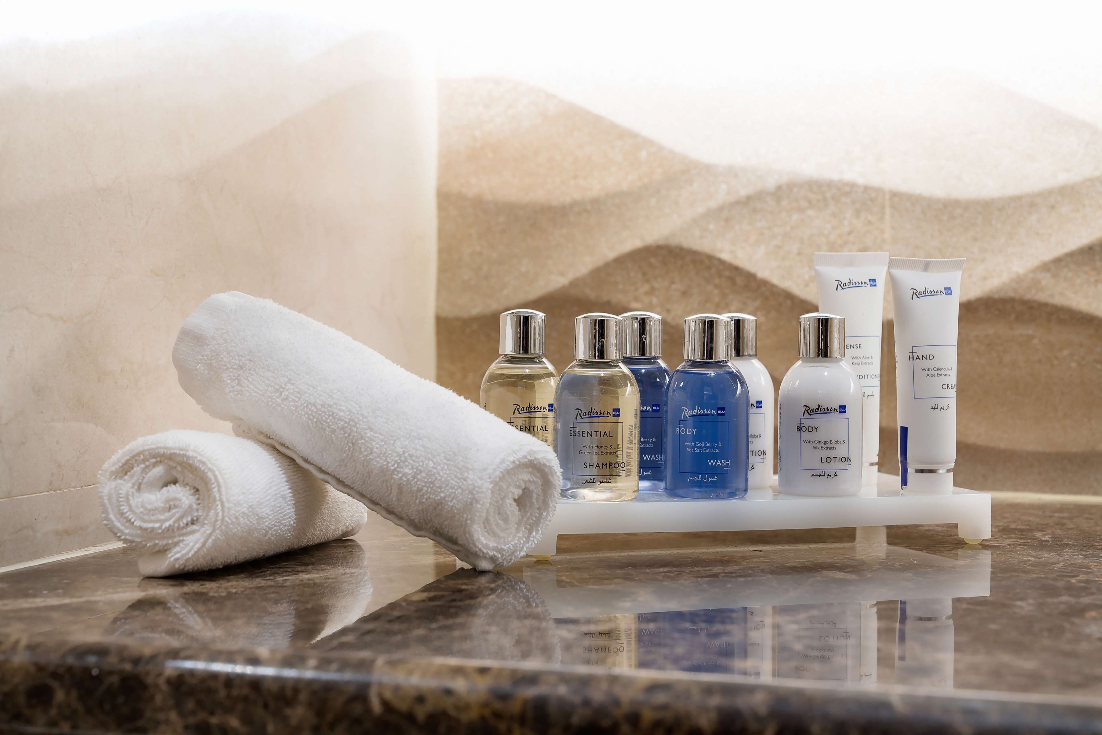 free toiletries, hair dryer, bathrobes, slippers