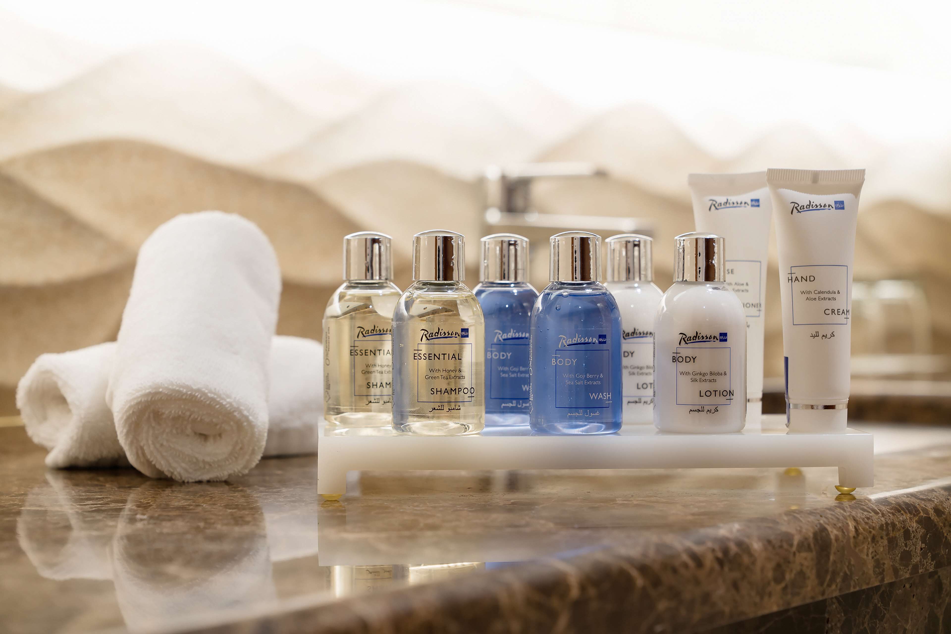 free toiletries, hair dryer, bathrobes, slippers