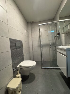Superior Apartment | Bathroom | Shower, free toiletries, hair dryer, slippers - Kadikoy Arya Hotel (Istanbul)
