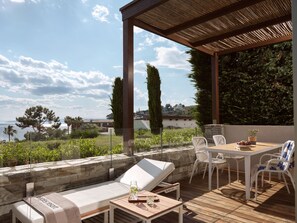 Villa – junior, 1 kingsize-seng | Terrasse/patio