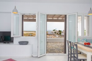 Luxury Villa, 4 Bedrooms, Private Pool, Sea View | Living area | Flat-screen TV