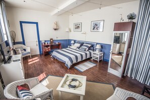 Dobbeltrom – deluxe, hageutsikt (N°5 Marine)