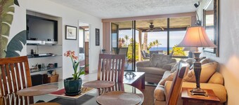 Relax and enjoy your own spacious private lanai with ocean & sunset views