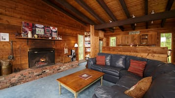 Smart TV, DVD player, books, video library