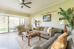 TV, DVD player, stereo