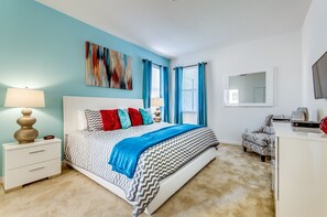 6 bedrooms, iron/ironing board, free WiFi, bed sheets - Stunning Luxury 6 bed 5.5bath  Pool Villa Nr Disney Golf Games Room gated resort (Davenport)