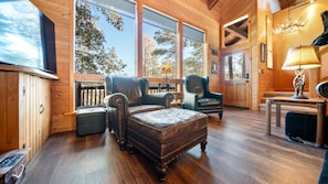 TV connectée, cheminée, baby-foot, table de tennis de table