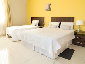 Desk, iron/ironing board, cots/infant beds, free WiFi
