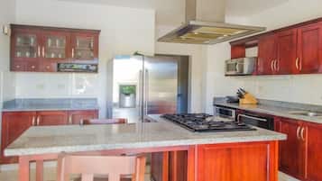 Seven Bedroom Villa | Private kitchen | Fridge, microwave, oven, stovetop