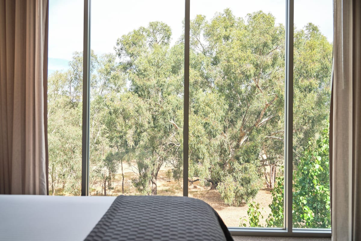 executive suite, 1 king bed, balcony, river view | view from room