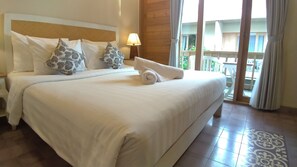 Ropa de cama de alta calidad y minibar 