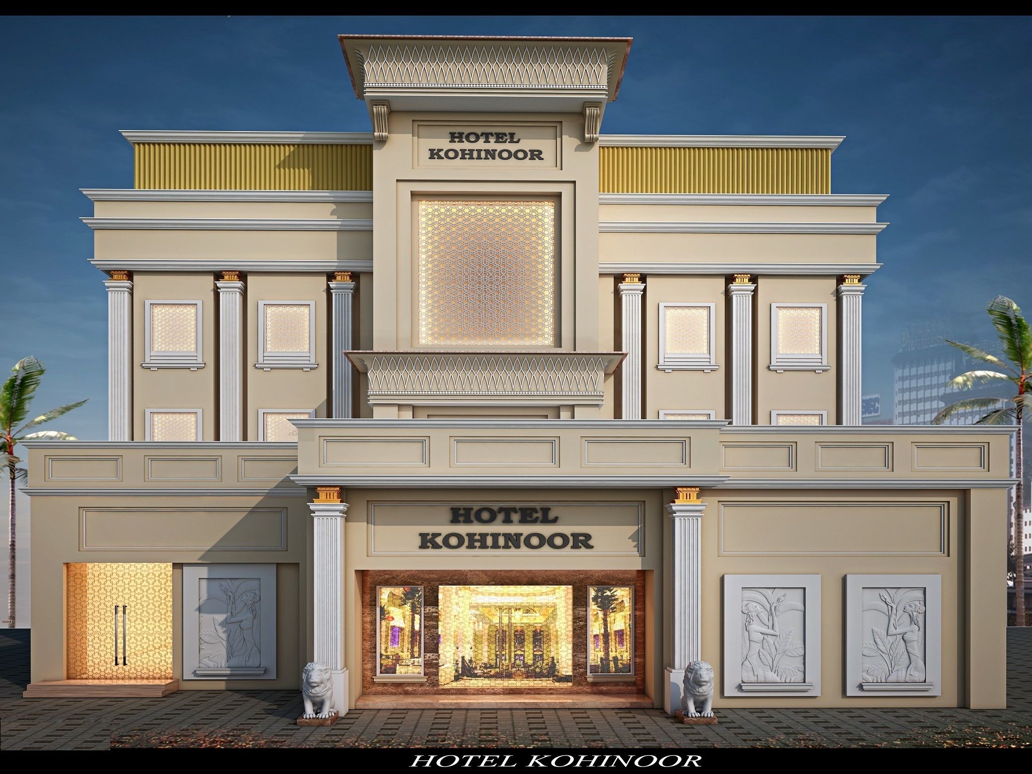 Façade de l’hébergement