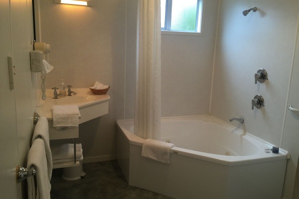 Deluxe Studio, Hot Tub | Bathroom | Shower, free toiletries, hair dryer, towels