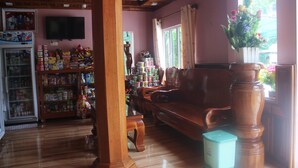 Lobby sitting area - L.A Hotel (Battambang)